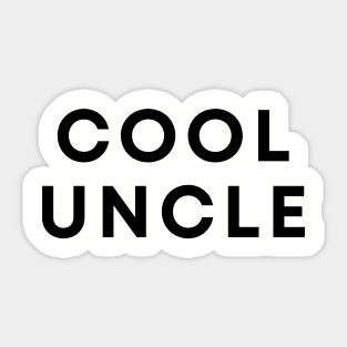 Cool Uncle Sticker